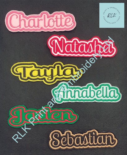 Personalised embroidered name - embroidered,