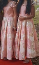  WOMENS STUNNING Pink/Peach/Rose Gold BRIDESMAID/PROM DRESS 