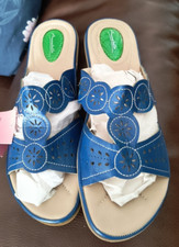 Annabelle Cobalt Blue Slip On Flat Sandal BNWT  Size 8