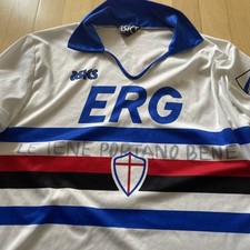 Sampdoria  Football Shirt Jersey 1990/1991 L/S Long Sleeve. Collectors Piece
