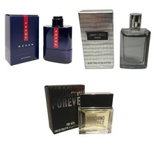 Mens Aftershave Miniature Mini Gift Travel x3 Moschino Prada Jimmy Choo