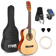 SoloArt Junior 3/4 Beginner Acoustic Guitar Kit for Kids - Natural