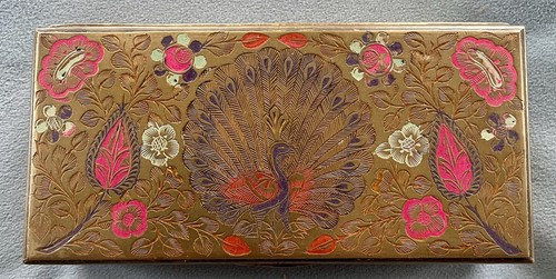 Brass box with - brass, design