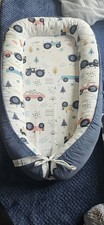 Baby boy sleepyhead  Cocoon 100%cotton pod, removable cover