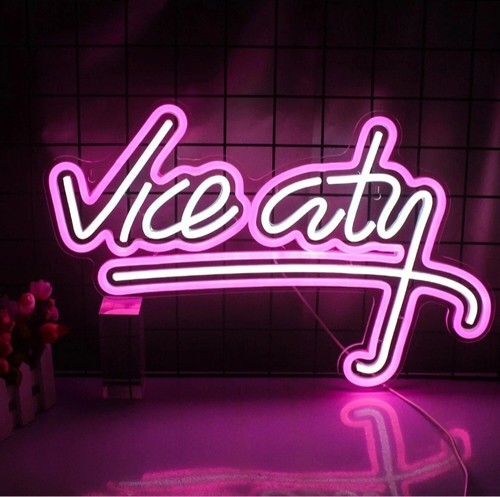 Vice city neon sign - vice, led