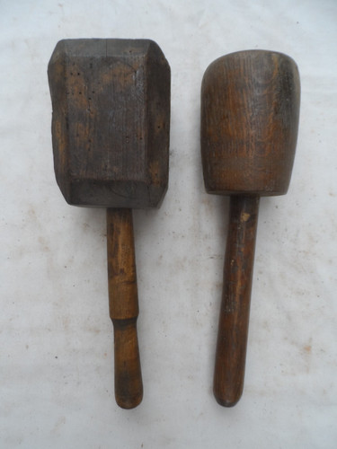 Vintage wood carving mallets - carving,