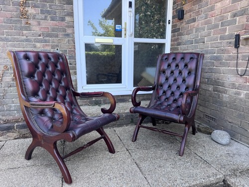 Pair chesterfield oxblood - chesterfield,