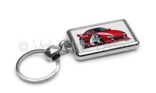 RetroArtz Cartoon Car Art Toyota MR2 MK2 Sports Car in 7 Colours Metal Key Ring