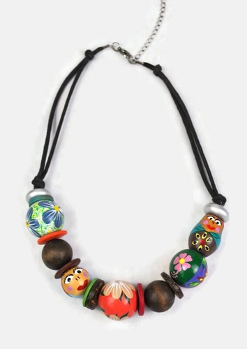 Handmade chunky necklace - chunky,