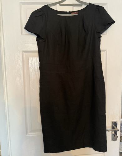 Savoir black linen sheath - linen,