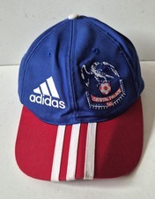 Crystal Palace Football Adidas Cap Adjustable Blue Red Vintage One Size Fits All