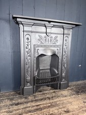 Victorian 19th Century Cast Iron Combination Fireplace (KGH 675)