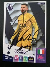Signed guglielmo vicario Tottenham Hotspur Football Xl Adrenalyn Card 