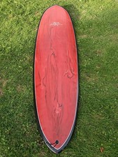 7ft Single Fin Surfboard Island Rose With Fin, Wax,  Leash And Bag