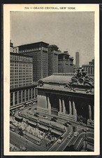 Postcard New York, Grand Central Station, Tram 