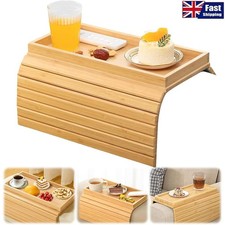 Arm rest organiser tray bamboo - arm,