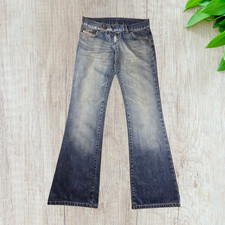 Diesel Jeans Bootcut Flares W31 L33 Blue Womens Low Rise Made In Italy Vintage
