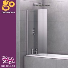 Pivot Bath Screen Clear Glass