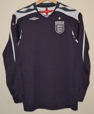 England Umbro 2007-2009 L/S Goalkeeper Football Shirt Size XL Boys