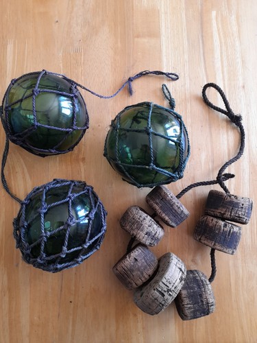 Vintage glass fishing floats - vintage,