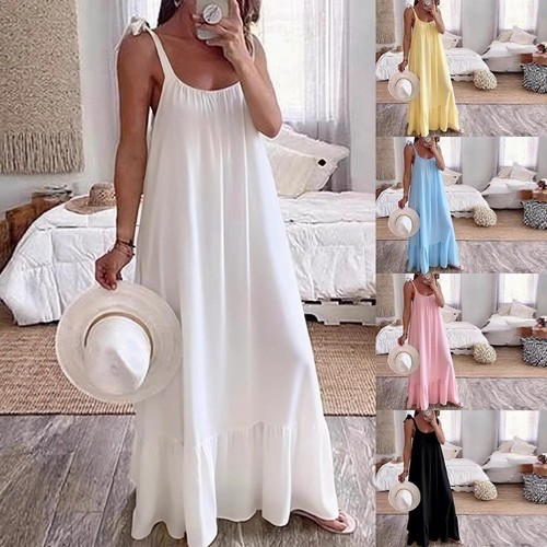 Ladies strappy summer maxi - ladies,