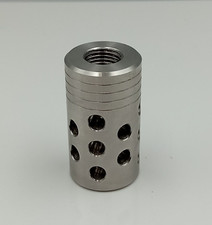 25mm Stainless Steel Muzzle Brake 1/2 x 20 TPI UNF Thread