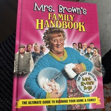 Mrs Brown's Family Handbook, The First Official Book by Agnes Brown SIGNED H/B