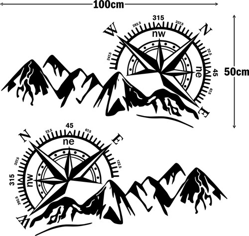Large mountain compass - mountain,