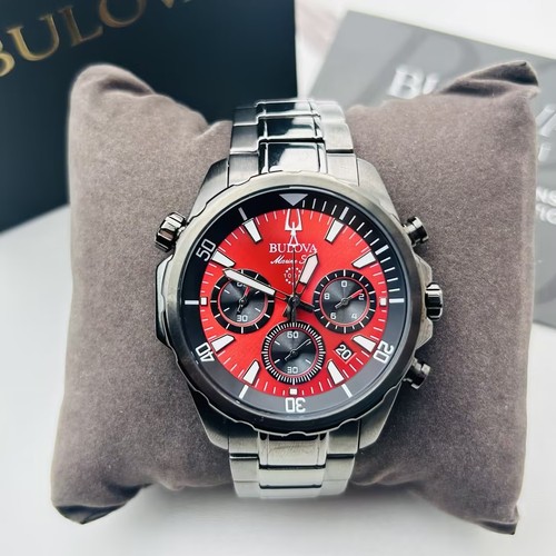Bulova 98b350 marine star - marine, red