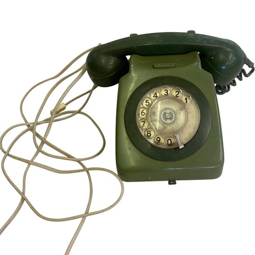 Vintage green rotary dial - vintage,