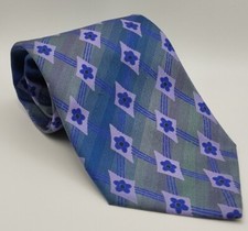 Purple Floral Silk Tie Umbria