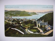Oban postcard and the Sound of Kerrera. (Reliable – very early 1900s)