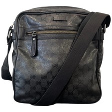 Gucci Men's GG Imprime Messenger Bag Black