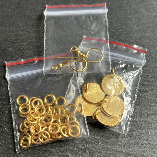 Gold tone earring kit findings - tone,