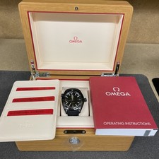 Omega Planet Ocean Deep Watch. Black Men's Rubber Strap Watch