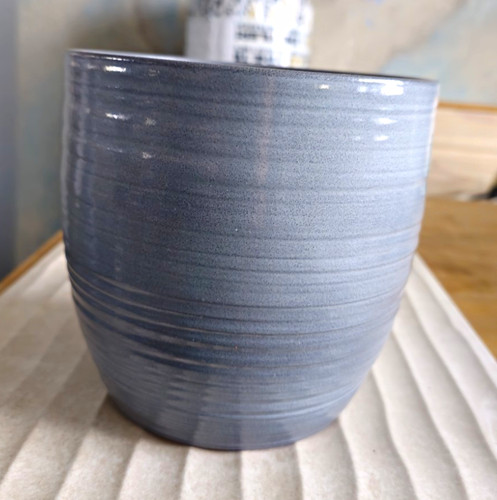 Grey ceramic art - ceramic, pottery