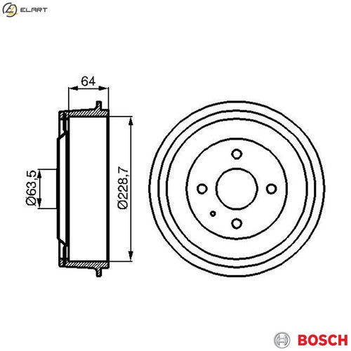 Brake drum 986 477 - brake, 0