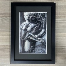 H.R. GIGER FRAMED ART. SCI-FI, FANTASY, BIOMECH, BIOMECHANICAL, ALIEN