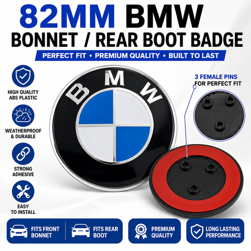 82mm hole bmww bonnet - 3, badge