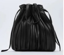 Zara Pleated Bucket Bag