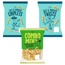 M&S Crunchy Snacks Mix Sweet Chili Cheese & Onion Salt & Vinegar Chiplets