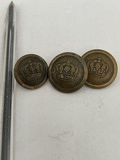 German Ww1 Brass Buttons x 3