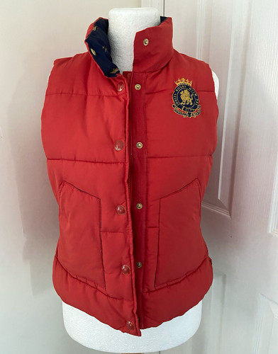 Joules red padded gilet - padded,