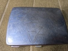 Vintage Brass India Old Map &