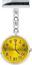 Yellow and Silver Fob Watch -