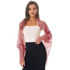 UK Women's Sheer Chiffon Long