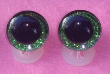 GREEN 3D EYES with PLASTIC