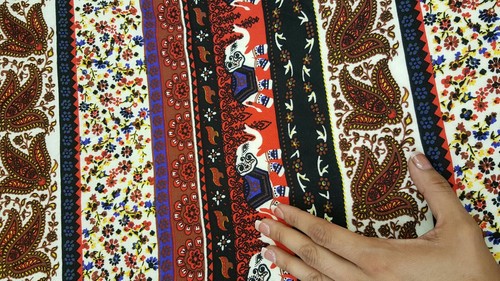 Rayon challis fabric the - rayon,
