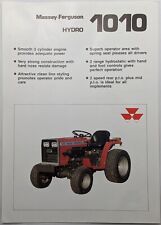Original Massey Ferguson MF 1010 Compact Tractor Single Sheet Brochure/Datasheet