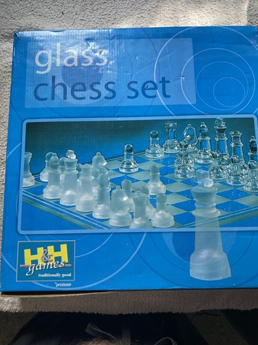 Games glass chess set - chess,